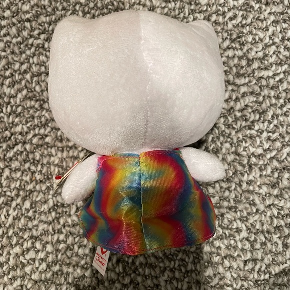 Sanrio Ty Hello Kitty Rainbow Plush - Picture 2 of 3